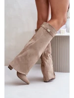 Kozačky na podpatku model 222536 Step in style Kozačky na podpatku model 222536 Step in style