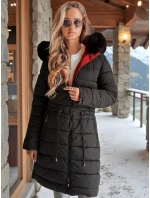 Dámská zimní bunda TRENDNEL s oboustrannou kapucí červená FashionStreet TY4588