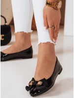 Dámské baleríny na podpatku TEDBOW černé FashionStreet ZY0766