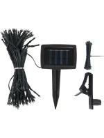 SOLÁRNÍ ZAHRADNÍ DEŠTNÍK SVĚTLO 5M 72LED