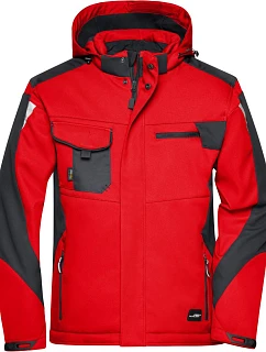 Daiber JN 824 Pracovní zimní softshellová bunda - Strong 02.0824 red/black