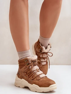 Zateplené Dámské Trekové Boty Lee Cooper LCJ-24-03-3061L Hnědé