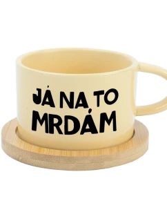 JÁ NA TO MRDÁM - žlutý hrníček makronka 200 ml