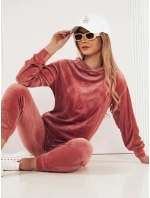 VIP PRIVATE dámská velurová souprava růžová FashionStreet AY0868