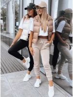 Dámské tepláky joggers MORELO beige FashionStreet UY1583