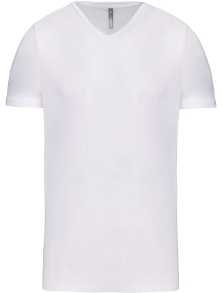 Kariban K 3014 Pánské elastické tričko s výstřihem do V 20.3014 white Kariban K 3014 Pánské elastické tričko s výstřihem do V 20.3014 white