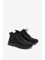 Pánské turistické boty s vyhříváním Černé Wivelle