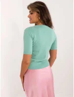 Dámská halenka PM BZ N30001.28 Mint zelená - FPrice Dámská halenka PM BZ N30001.28 Mint zelená - FPrice