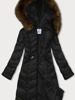 Černá dámská prošívaná bunda pro přechodné období Glakate (LU-2201)