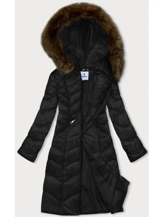 Černá dámská prošívaná bunda pro přechodné období Glakate (LU-2201)