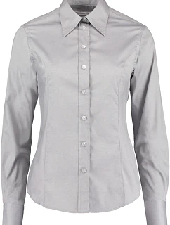 Kustom Kit KK 702 (6-24) Halenka Oxford s dlouhým rukávem 43.0702 silver grey