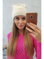 Dámská čepice Dagmara K332 ecru Dámská čepice Dagmara K332 ecru