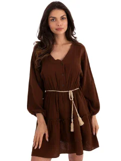 Šaty MI SK A5079.27 tmavě hnědé