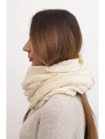 Dámský pletený vlněný komin měkký a teplý KN23 béžový Dámský pletený vlněný komin měkký a teplý KN23 béžový