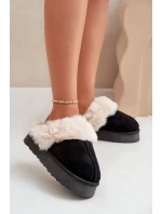 Dámské Sněhule Na Silné Podešvi S Kožíškem Černé Doriola