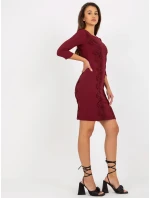 Dámské šaty LK SK 506559.47 vínové - FPrice Dámské šaty LK SK 506559.47 vínové - FPrice