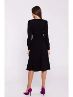 Rozšířené šaty S378 černé - Stylove