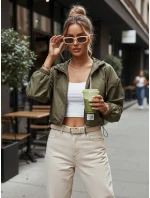 Dámská přechodná bunda s kapucí ISCAR zelená FashionStreet TY4210