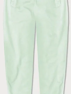 Tenké teplákové kalhoty v pistáciové barvě (CK03-39)