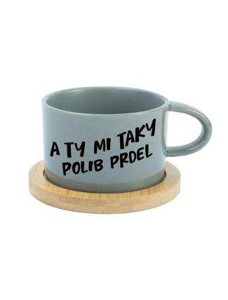 A TY MI TAKY POLIB PRDEL - šedý hrníček makronka 200 ml