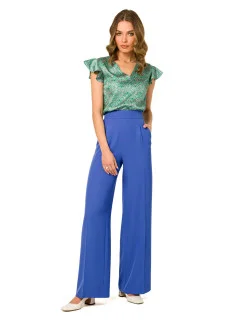 Dámské kalhoty S331 královská modř - Stylove