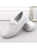 Dámské mokasíny 7872 WH Bílá - VINCEZA Dámské mokasíny 7872 WH Bílá - VINCEZA