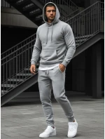 Pánská mikina s kapucí šedá BX3646 Pánská mikina s kapucí šedá BX3646