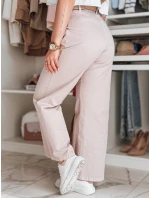 Dámské kalhoty s širokými nohavicemi MOBISKA růžová FashionStreet UY2620