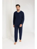 Pyžamo Regina 489 dlouhé/r froté 2XL-3XL pánské