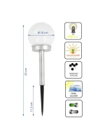 10x35CM SOLAR BALL LAMP