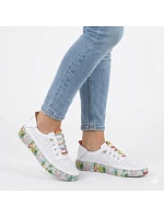 Dámské kožené polobotky bílé Artiker 58C0597