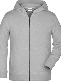 Daiber 8026K Dětská mikina s kapucí 02.826K grey heather