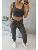 Grafitová souprava top+kalhoty Grafitová souprava top+kalhoty