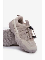 Dětské tenisky se stahováním světle béžové Nanelita