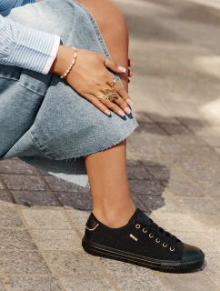 Dámské Textilní Tenisky Big Star RR274765 Černé