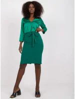 Sukně LK SD 506632.32P tmavě zelená