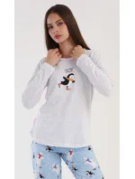 Dámské pyžamo dlouhé Tučňák na ledě