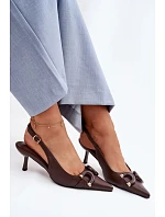 Sandály na podpatku model 225956 Step in style Sandály na podpatku model 225956 Step in style