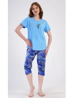 Dámské pyžamo kapri Eliza Dámské pyžamo kapri Eliza