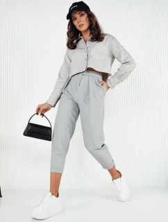 Dámské šedé kalhoty BAFROT FashionStreet UY1888