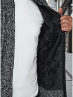Pánský rozepínací šedý svetr FashionStreet WX2251z