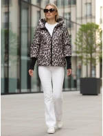 Dámská přechodná bunda v leopardí růžové barvě FashionStreet TY5550