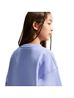 Dětská mikina Nike Sportswear Club Fleece Light Purple FD2923 569 Dětská mikina Nike Sportswear Club Fleece Light Purple FD2923 569