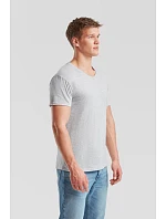 Fruit of the Loom Iconic 150 V-Neck T Tričko s výstřihem do V 16.1442 heather grey