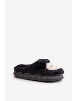 Teplé Kožešinové Pantofle Dámské Černé Jozelinetta