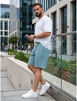 Pánské modré teplákové kraťasy FashionStreet SX2633 Pánské modré teplákové kraťasy FashionStreet SX2633