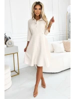 286-7 SANDY Košilové halenkové šaty s páskem - BEACH 286-7 SANDY Košilové halenkové šaty s páskem - BEACH