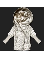 Světle béžová lehká dámská bunda s úpletovými rukávy Minority (M2-6701-12) Světle béžová lehká dámská bunda s úpletovými rukávy Minority (M2-6701-12)