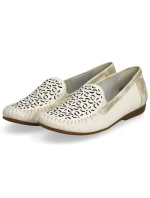 Kožené pohodlné polobotky Rieker W RKR658 beige