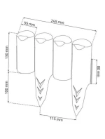 GARDEN PALISADA GARDEN RIM 250CM IPBO bronzové dětské
